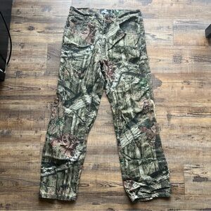 Mossy Oak Men’s Camo Camouflage Hunting Pants Outdoors 100% Cotton Sz 32x30